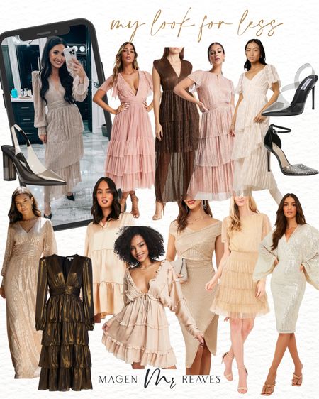 Get my look for less! 

Family pictures - gold tiered midi dress - metallic dress - tiered dress - look for less

#LTKHoliday #LTKfamily #LTKSeasonal