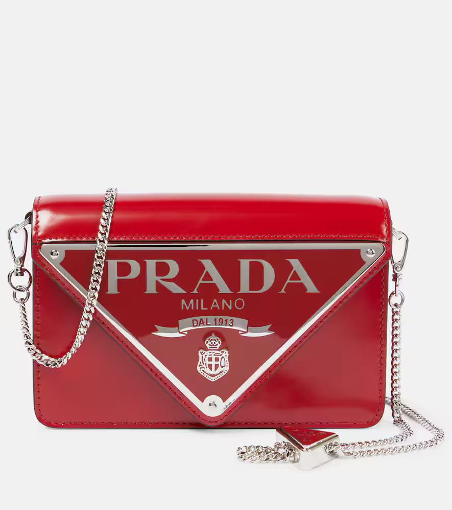 Prada Small logo leather crossbody bag | Mytheresa (US/CA)