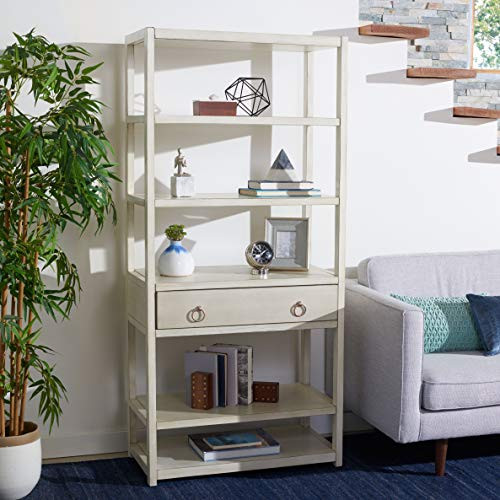 Safavieh Home Collection Johni Antique White and Gold 5-Shelf Storage Etagere | Amazon (US)