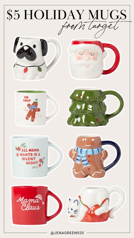 Holiday Mugs | Christmas Mugs | Gingerbread Mug | Santa Mug | Coffee Mugs | Holiday Cups | Holiday Coffee Mug 

#LTKunder50 #LTKHoliday #LTKSeasonal
