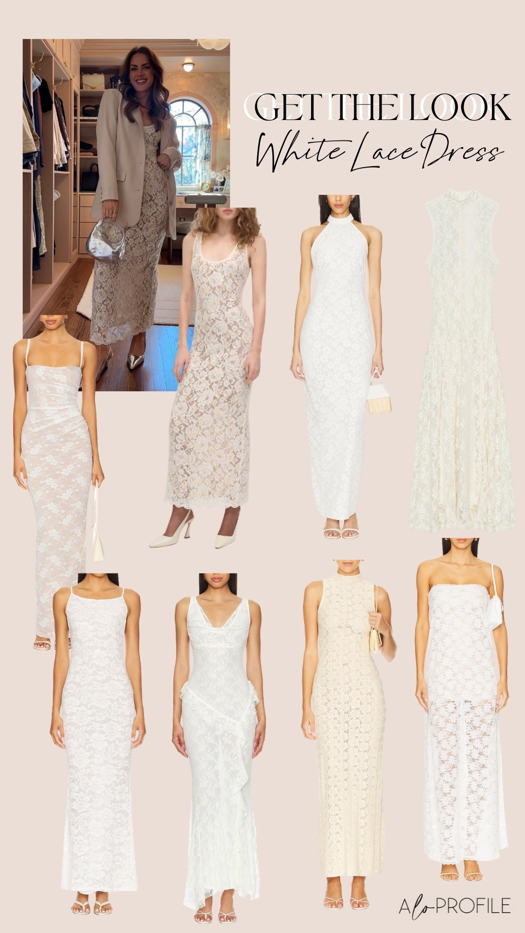 GET THE LOOK: white lace dress

 #LTKgrwm #LTKootd