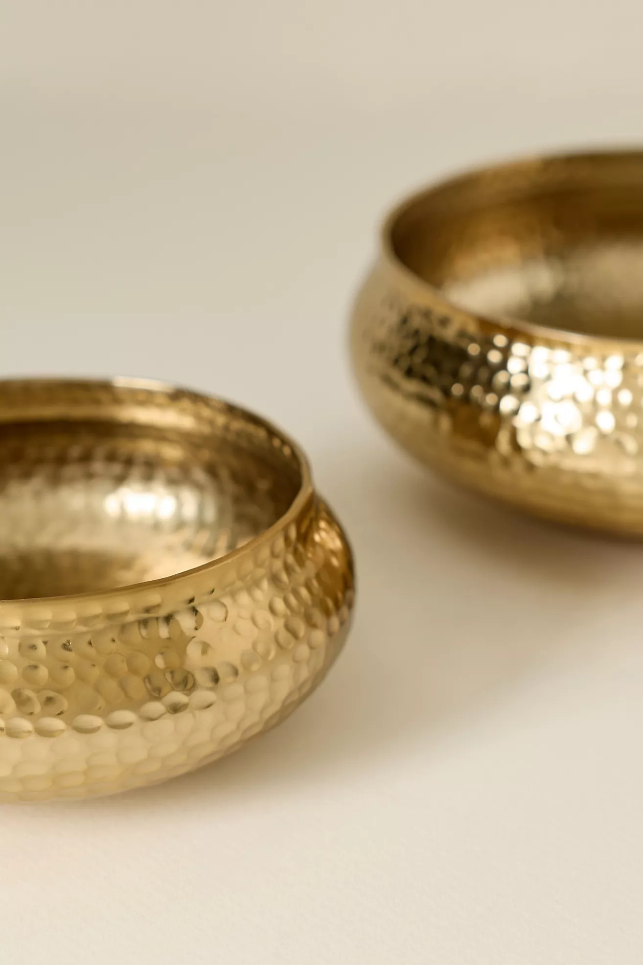 The Collective Artisan Pebbled Metal Bowls, Set of 2 | Anthropologie (US)