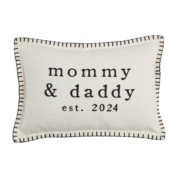 Parent Est 2024 Pillow | Mud Pie