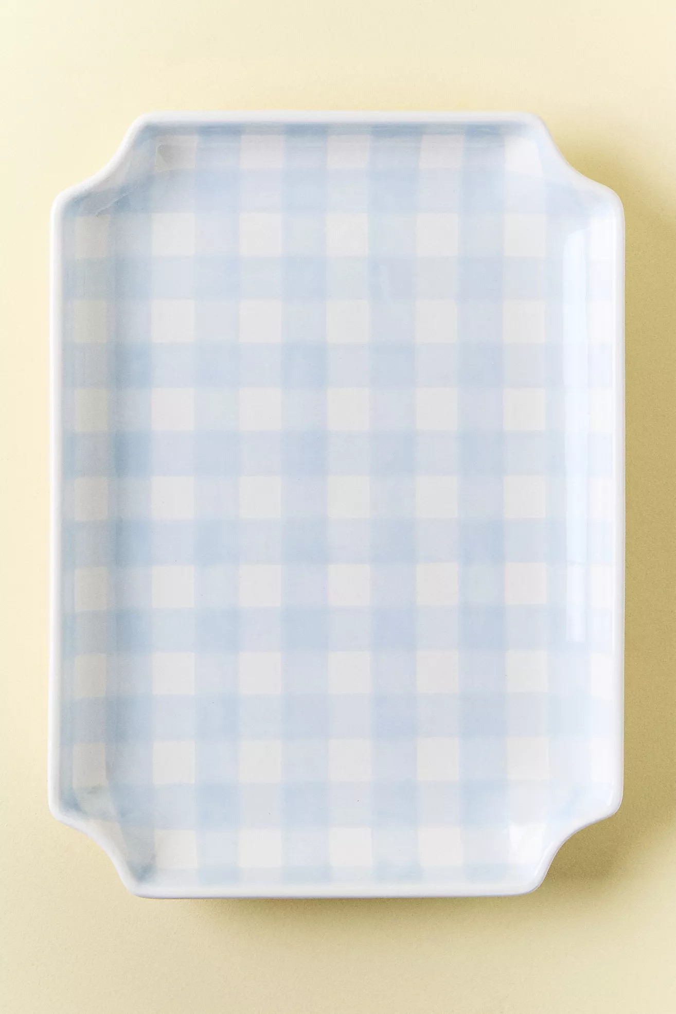 Ruby Clay Gingham Tray | Anthropologie (US)