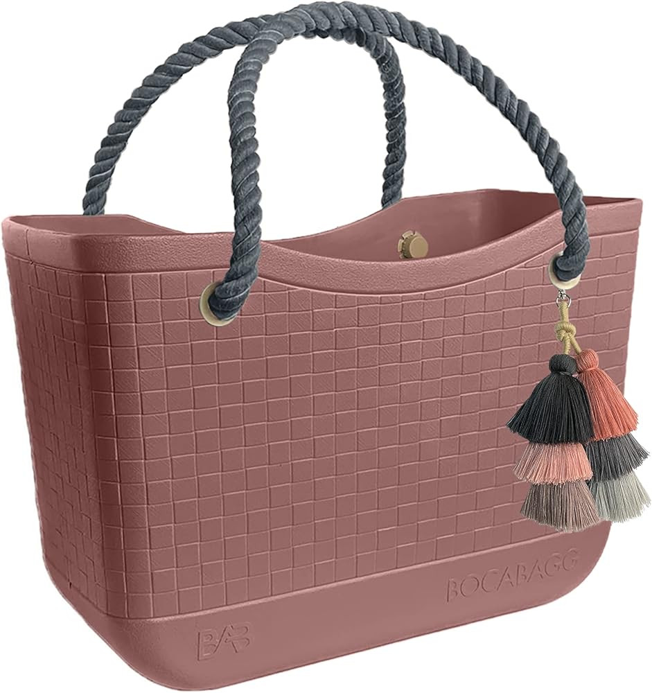 BuildABagg Large Open Rubber Tote Bag, Washable Beach Bags Waterproof Sandproof, Portable Outdoor... | Amazon (US)