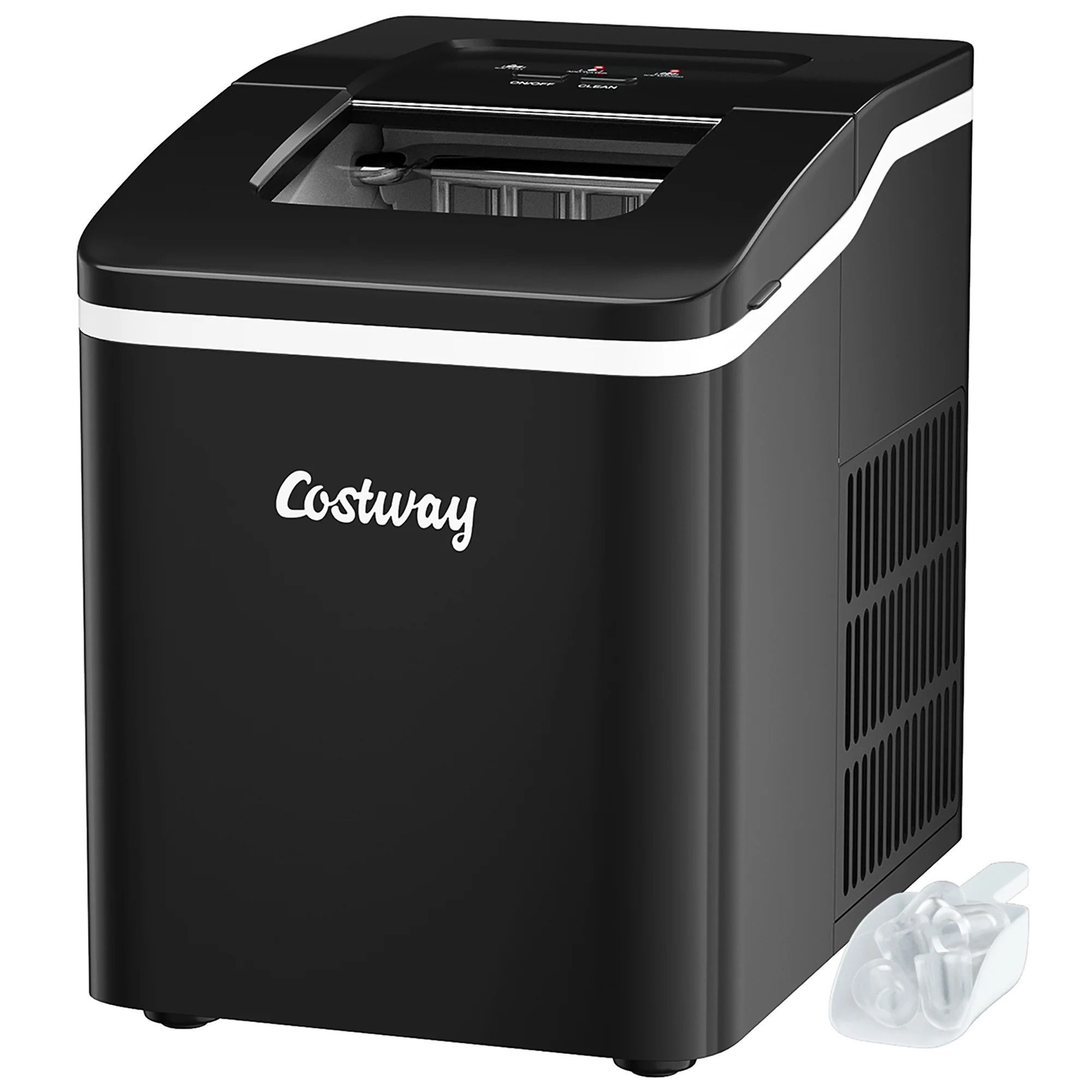 Costway Portable Ice Maker Machine Countertop 26Lbs/24H Self-cleaning w/ Scoop Black - Walmart.co... | Walmart (US)
