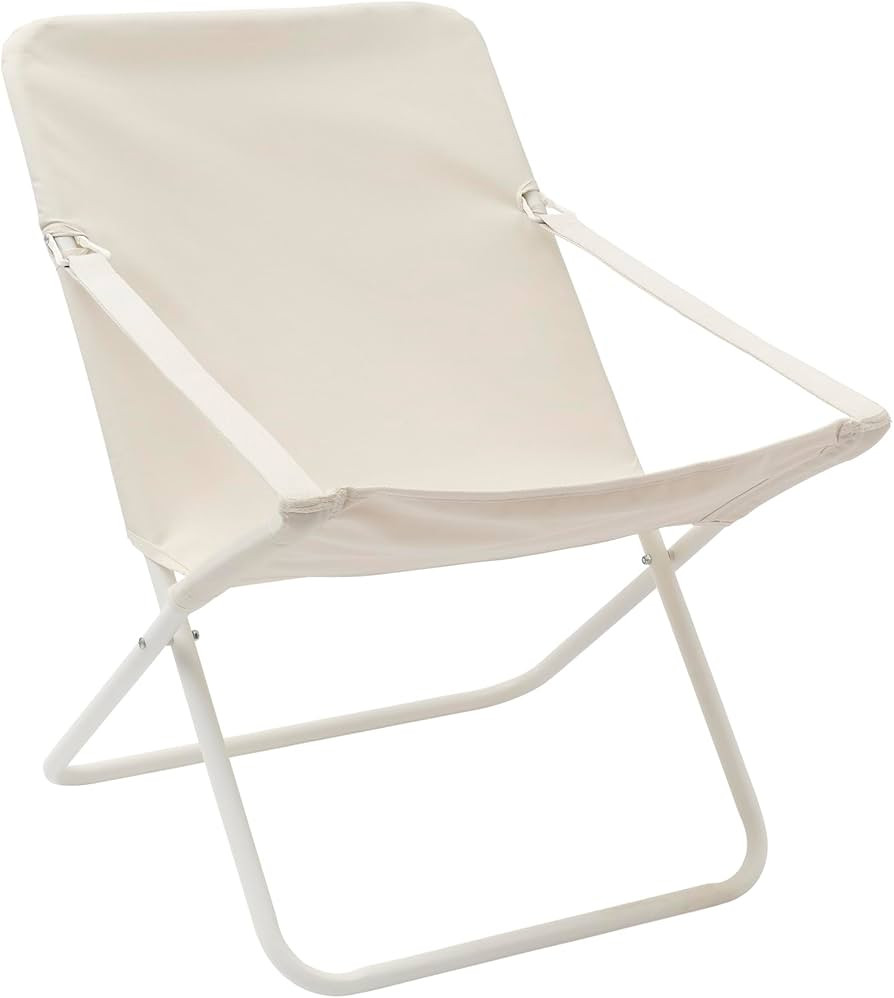 SUNNYLiFE Sun Chair, Casa Cream, Outdoor Foldable Chair, Lightweight, Water Resistant, Polyester ... | Amazon (US)