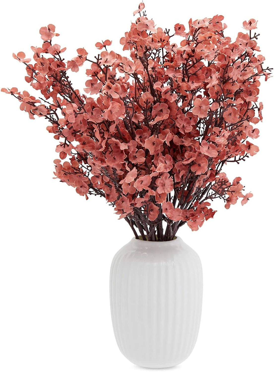 Silk Artificial Baby's Breath Flowers with Stem, Pink Babies Breath Bouquets (20 in, 6 Pack) | Amazon (US)