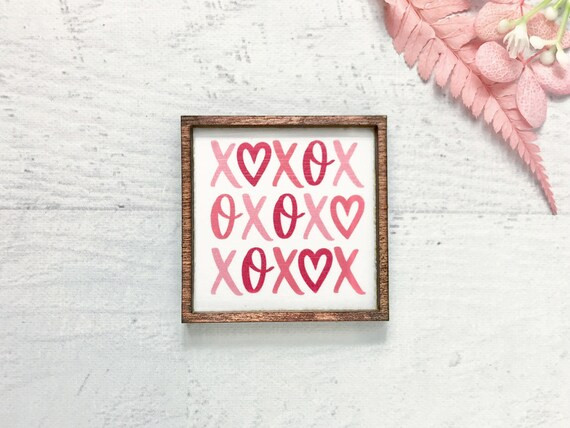 Wood Framed Miniature Sign  Tiered Tray Décor  Handmade in | Etsy | Etsy (US)