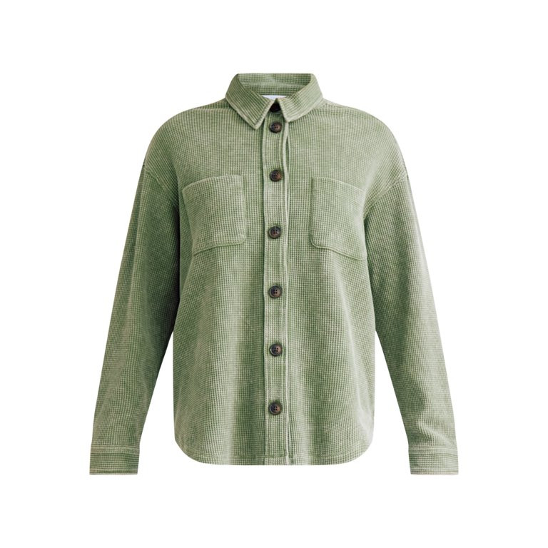 Time and Tru Women’s Knit Shacket with Long Sleeves, Sizes XS-XXXL | Walmart (US)