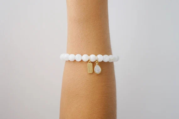 Moonstone Bracelet, Healing Bracelet, Women's Bracelet, Reiki Jewelry, Gemstone Bracelet, Beaded ... | Etsy (CAD)