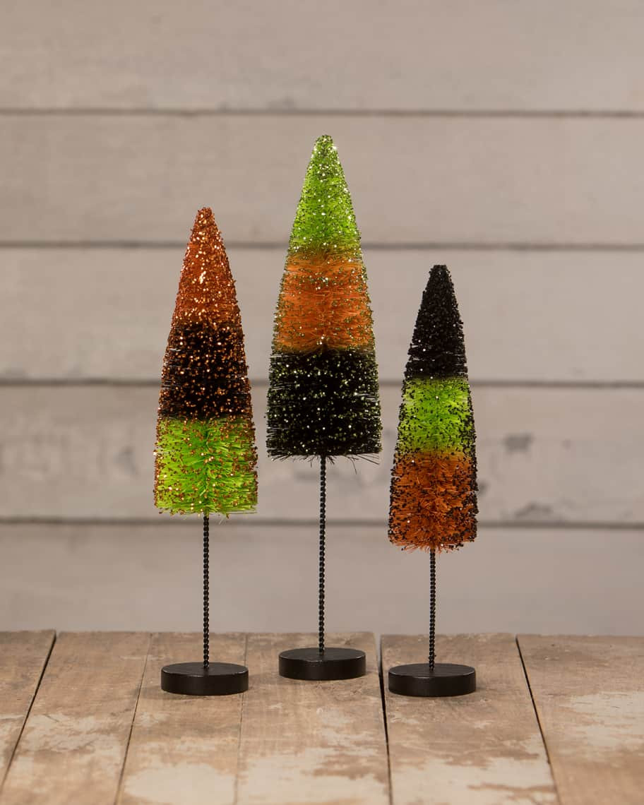 Bethany Lowe Tricks And Treats Trees, Set of 3 | Neiman Marcus