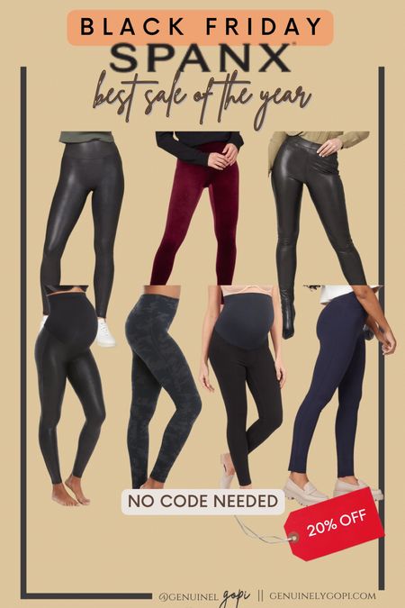 Spanx Black Friday best sale of the year is LIVE! #spanx #fauxleather #leggings #maternityleggings #velvetleggings #bestseller #giftideas #blackfriday #cybermonday

#LTKCyberweek #LTKsalealert #LTKGiftGuide