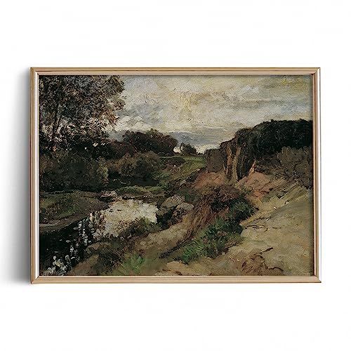 Farmhouse Landscape Forest Pictures Bedroom - Art Deco Wall Art for Kitchen - 11 x 14 Art Prints-... | Amazon (US)