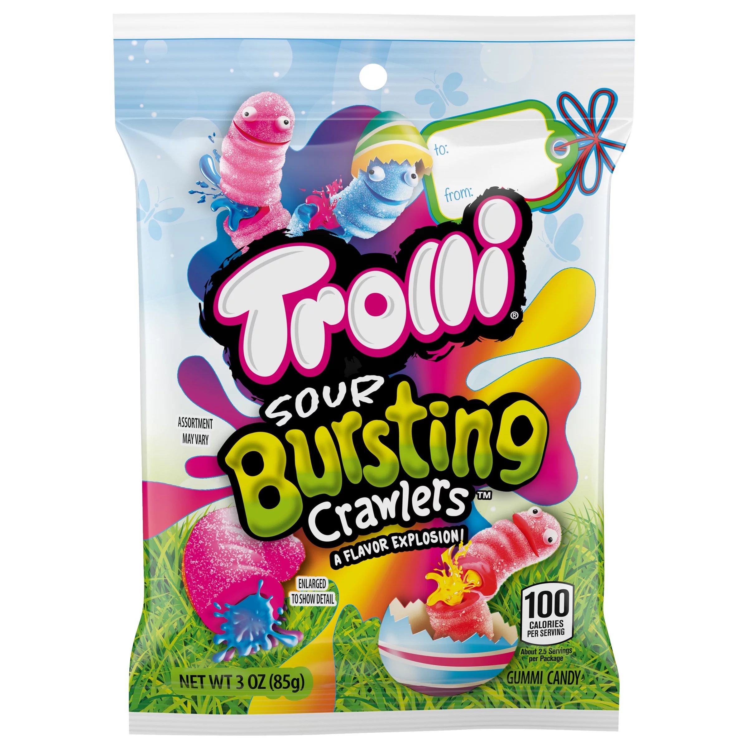 Trolli Easter Sour Bursting Crawlers Candy, 3 oz, Pouch | Walmart (US)
