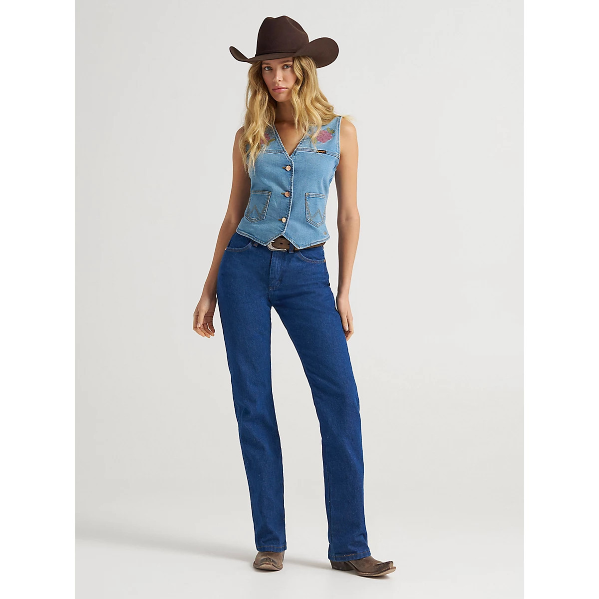 Women's Wrangler® Cowboy Cut® Slim Fit Jean in Prewash Indigo | Wrangler