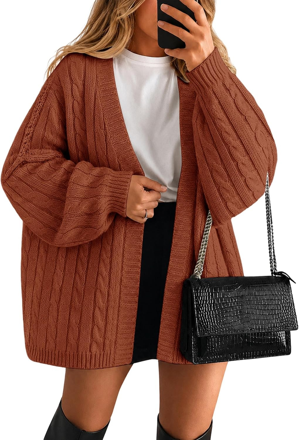 Lazysmile Oversized Sweaters for Women Cozy Trendy Cardigans | Amazon (US)