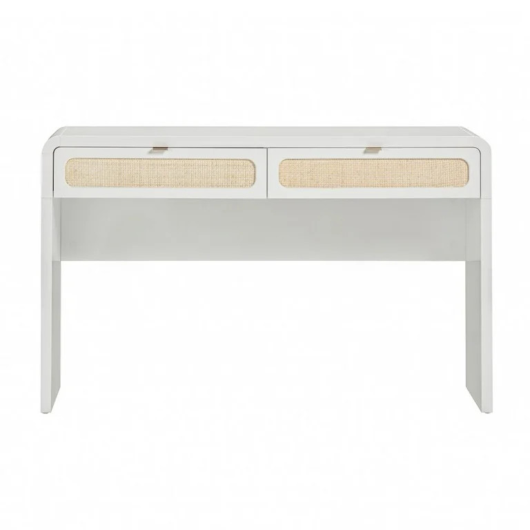 TOV Furniture Patty White Rattan Console Desk | Walmart (US)