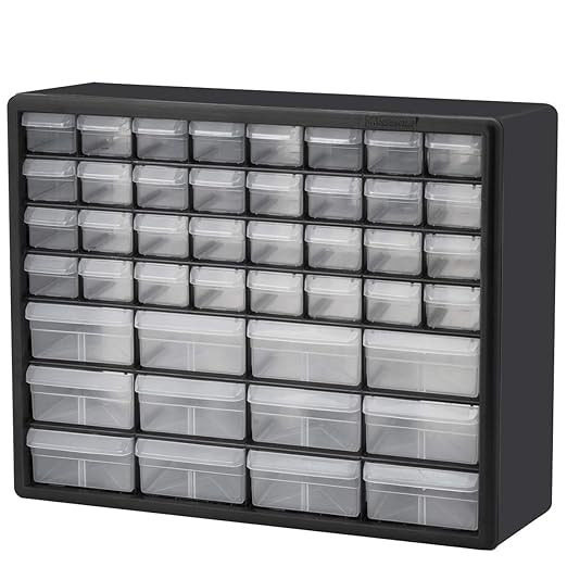 Akro-Mils 10144, 44 Drawer Plastic Parts Storage Hardware and Craft Cabinet, 20-Inch W x 6.37-Inc... | Amazon (US)