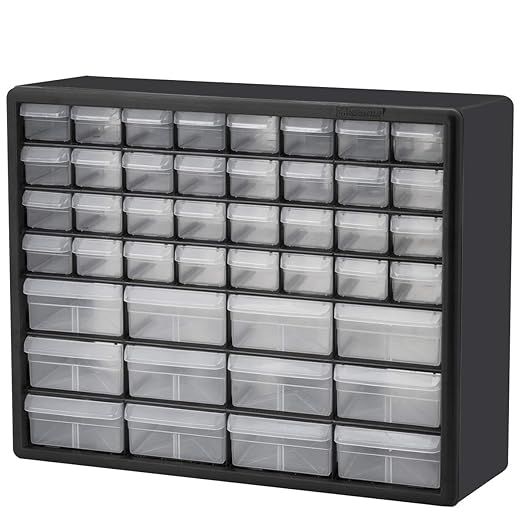 Akro-Mils 10144, 44 Drawer Plastic Parts Storage Hardware and Craft Cabinet, 20-Inch W x 6.37-Inc... | Amazon (US)