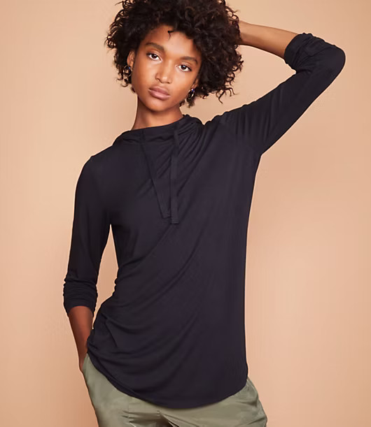 Lou & Grey Softened Jersey Hoodie Top | Lou & Grey (US)