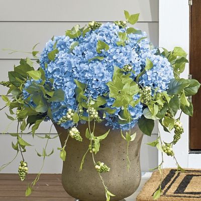 Haley Blue Hydrangea Urn Filler | Grandin Road | Grandin Road