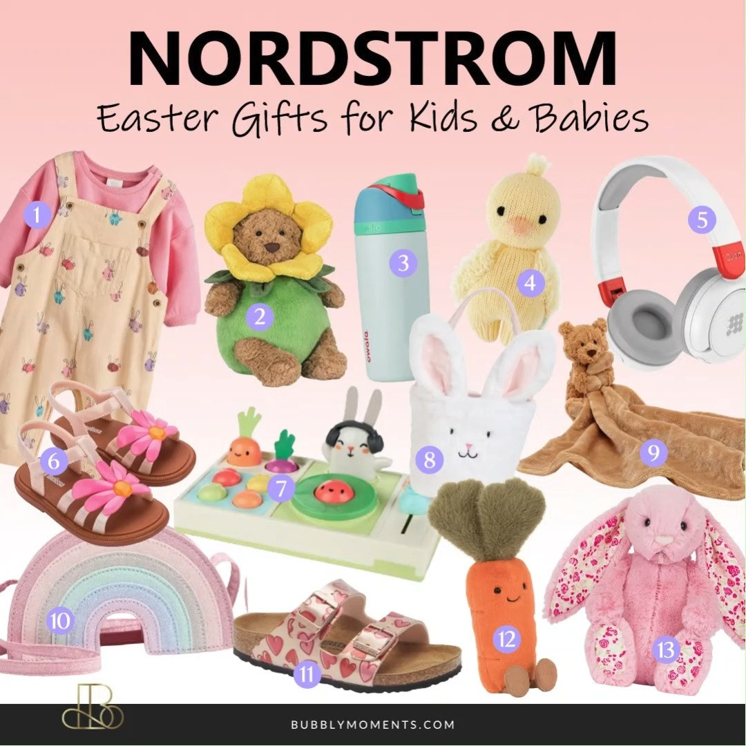 Celebrate the joy of Easter with the sweetest gifts for kids and babies that are as adorable as they are memorable 🐣 From soft plush toys and cozy outfits to interactive books and playful accessories, these picks are perfect for creating magical moments this spring. Whether you’re filling Easter baskets or surprising little ones with something special, these finds bring a mix of fun, comfort, and charm that both kids and parents will love. Think pastel colors, bunny themes, and cuddly textures that capture the spirit of the season perfectly. Save this for your Easter shopping inspo and discover gift ideas that are guaranteed to bring smiles, giggles, and excitement on Easter morning. Tap to explore all the cutest finds and make your Easter gifting extra special this year 💛
#LTKKids #LTKBaby #LTKSeasonal #EasterGifts #EasterForKids #BabyEaster #EasterBasketIdeas #KidsGiftIdeas #BabyGiftIdeas #SpringGifts #EasterInspo #MomLife #ParentingFinds #GiftGuide #KidsStyle #BabyStyle #CuteFinds #NordstromFinds #EasterBunny #ToddlerLife #BabyMustHaves #KidsFavorites #SpringStyle #FamilyMoments #HolidayGifting 

 