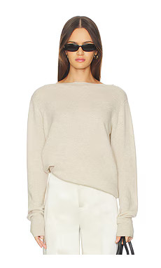 SRG Sarriah Cashmere Sweater in Oatmeal from Revolve.com | Revolve Clothing (Global)