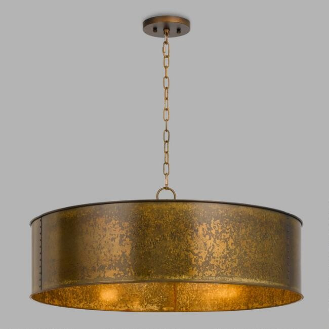 Distressed Bronze Patina 5 Light Winta Pendant Lamp | World Market