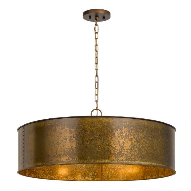 Distressed Bronze Patina 5 Light Winta Pendant Lamp | World Market