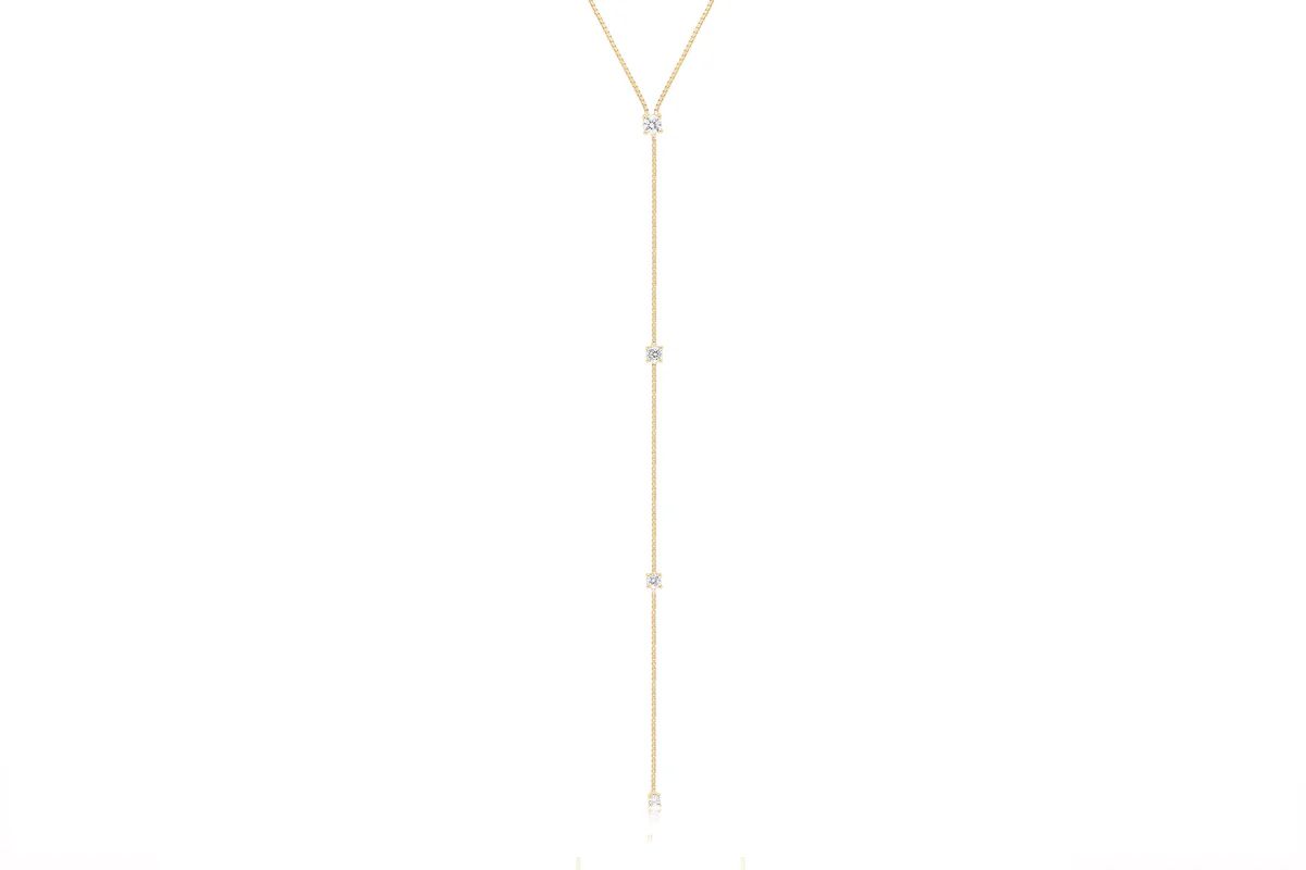Diamond Callae Lariat Necklace | EF Collection