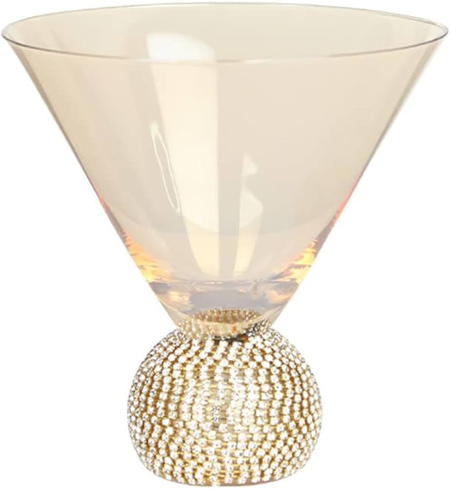 HIUHIU Bling Rhinestone Wine Glasses Cup, Diamond Studded Tumbler Whiskey/Champagne/Juice Glasswa... | Amazon (US)