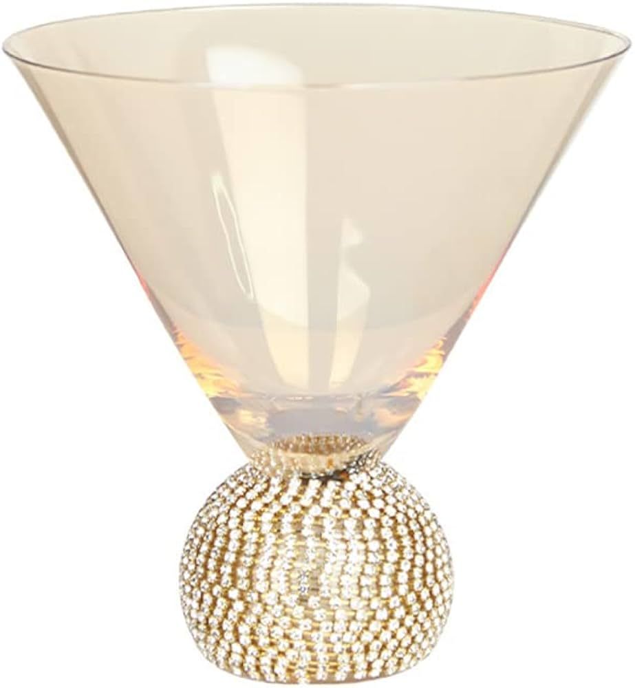 HIUHIU Bling Rhinestone Wine Glasses Cup, Diamond Studded Tumbler Whiskey/Champagne/Juice Glasswa... | Amazon (US)