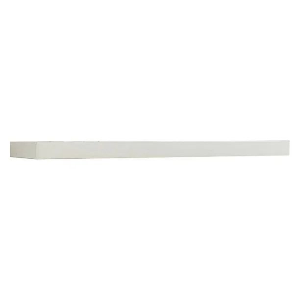 InPlace Shelving 23.6" W x 10.2" D x 2" H Floating Wood Wall Shelf, White | Walmart (US)