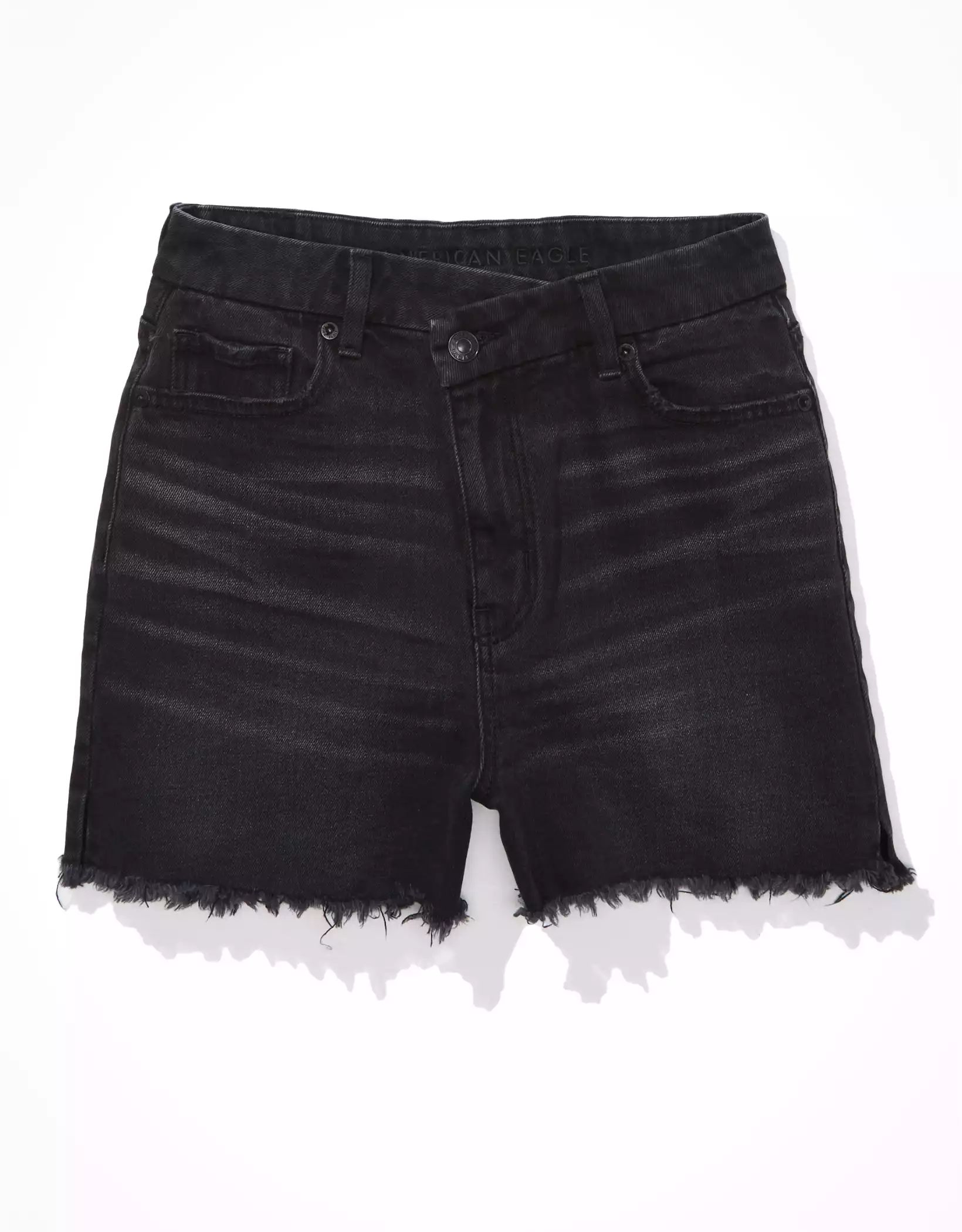 AE Stretch Curvy Denim Mom Shorts | American Eagle Outfitters (US & CA)