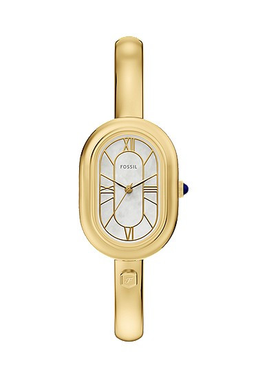 Montre jonc Sloan à trois aiguilles en acier inoxydable, doré | Fossil (US)
