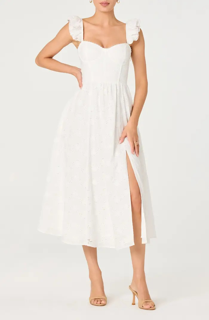 Wedelia Floral Eyelet A-Line Dress | Nordstrom