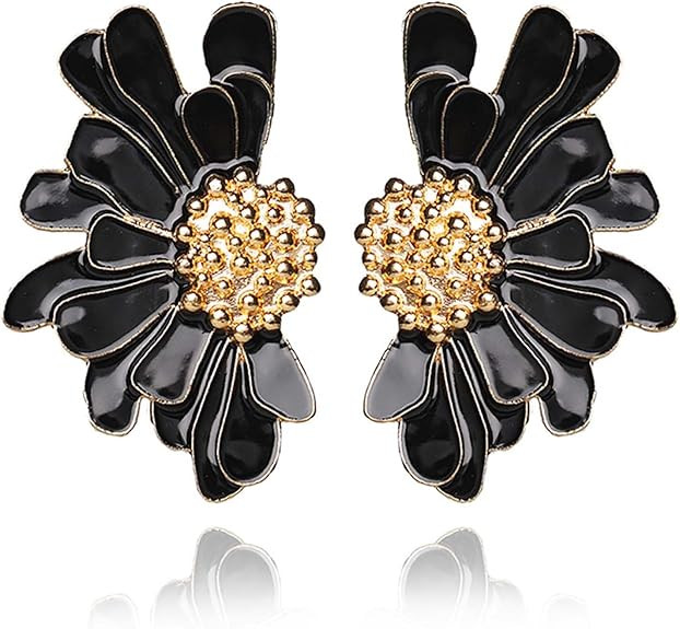 Vintage Flower Stud Earrings Exaggerated Oversized Daisy Flower Earrings Statement Jewelry for Wo... | Amazon (US)