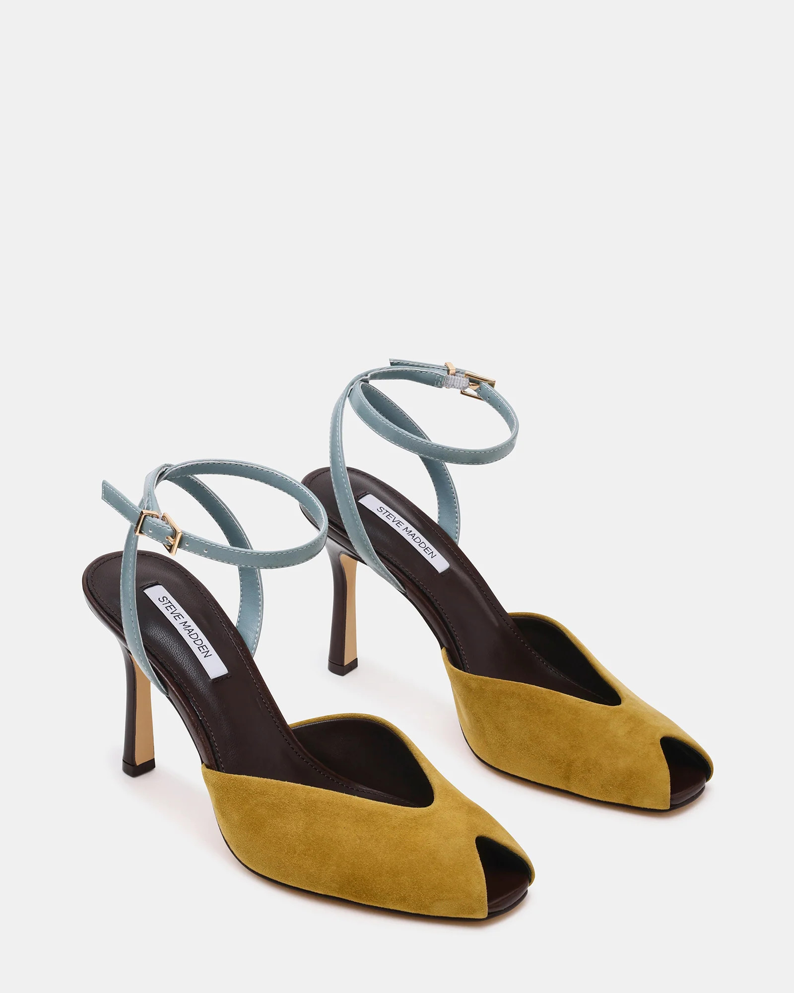 LYSANDRA Olive Multi Peep Toe Women's Heel | Steve Madden (US)