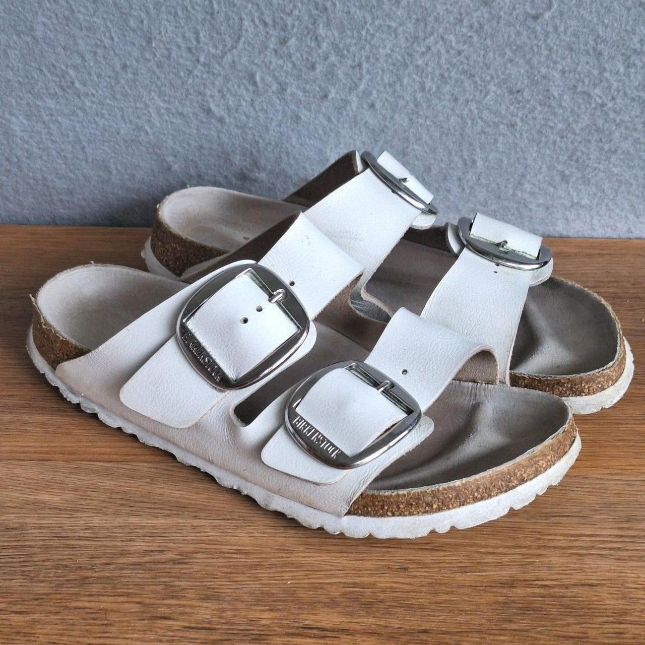 Birkenstock Women's Sandals - White - US 10.5 | Depop US