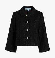 The Bea Jacket - Black Tweed | Hill House Home