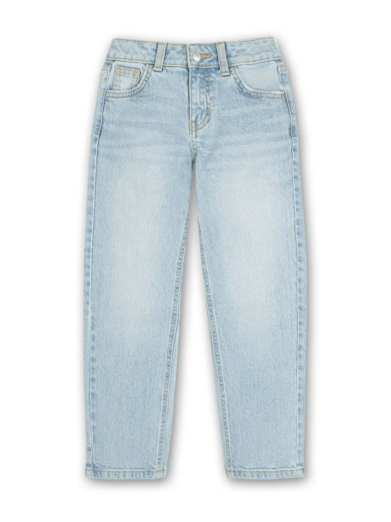 Wonder Nation Girls Slouchy Straight Jeans, Sizes 5-18 | Walmart (US)