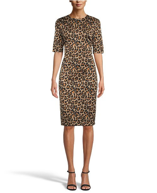 Animal-Print Sheath Dress | Macys (US)