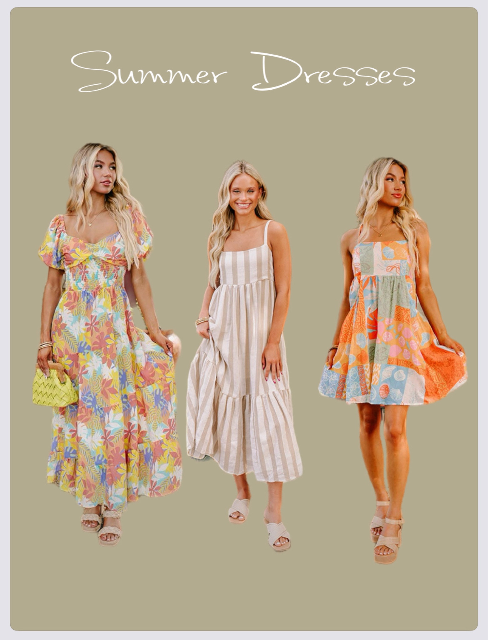 Summer dress inspo … vacation dresses, sundress, beach dress, maxi dress , 🪸🍊🫧 

#LTKSummerSales #LTKStyleTip