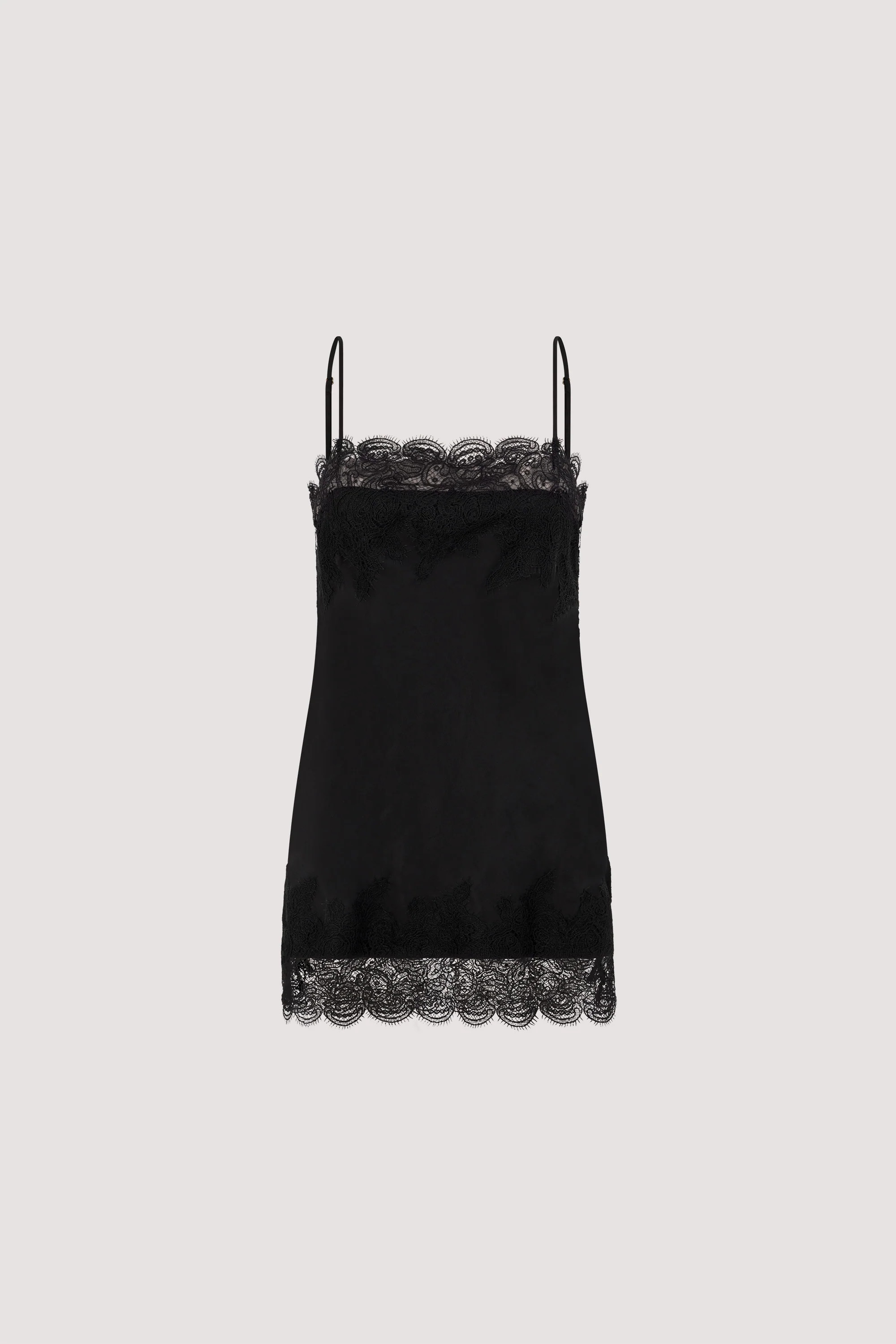 MINA BLACK CUPRO LACE TOP | DISSH
