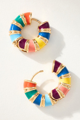 Colorful Huggie Hoop Earrings | Anthropologie (US)