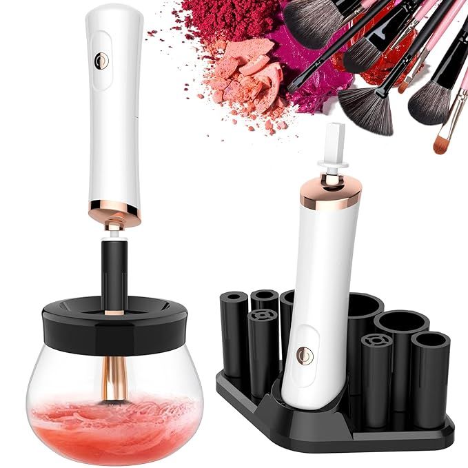 Makeup Brush Cleaner and Dryer Machine Deep Clean Fast Dry, Make up Brush Cleansers Tools with 8 ... | Amazon (US)