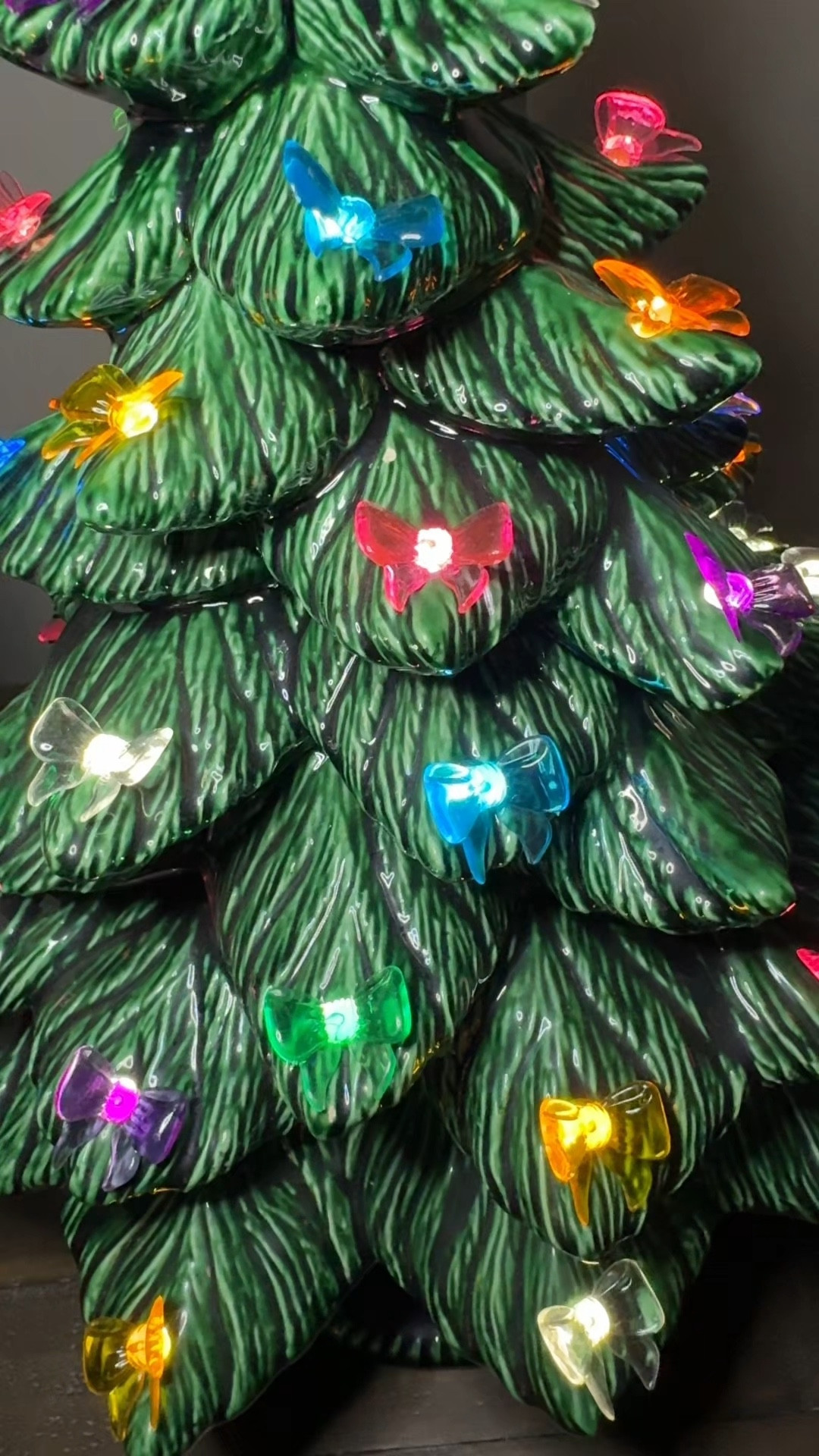 OMG! Bow lights for my vintage ceramic tree! Loving the bows trend! 

#bows #amazonfinds #2Todayfinds 

#LTKHoliday #LTKSeasonal