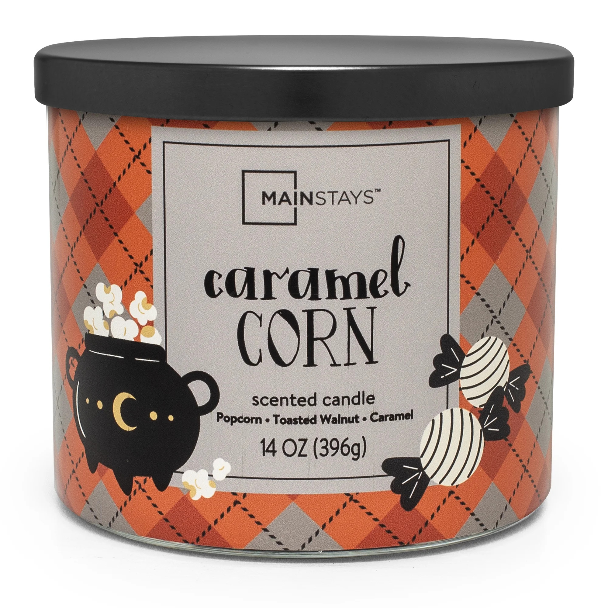Mainstays 3 Wick Caramel Popcorn Candle, 14 oz. | Walmart (US)