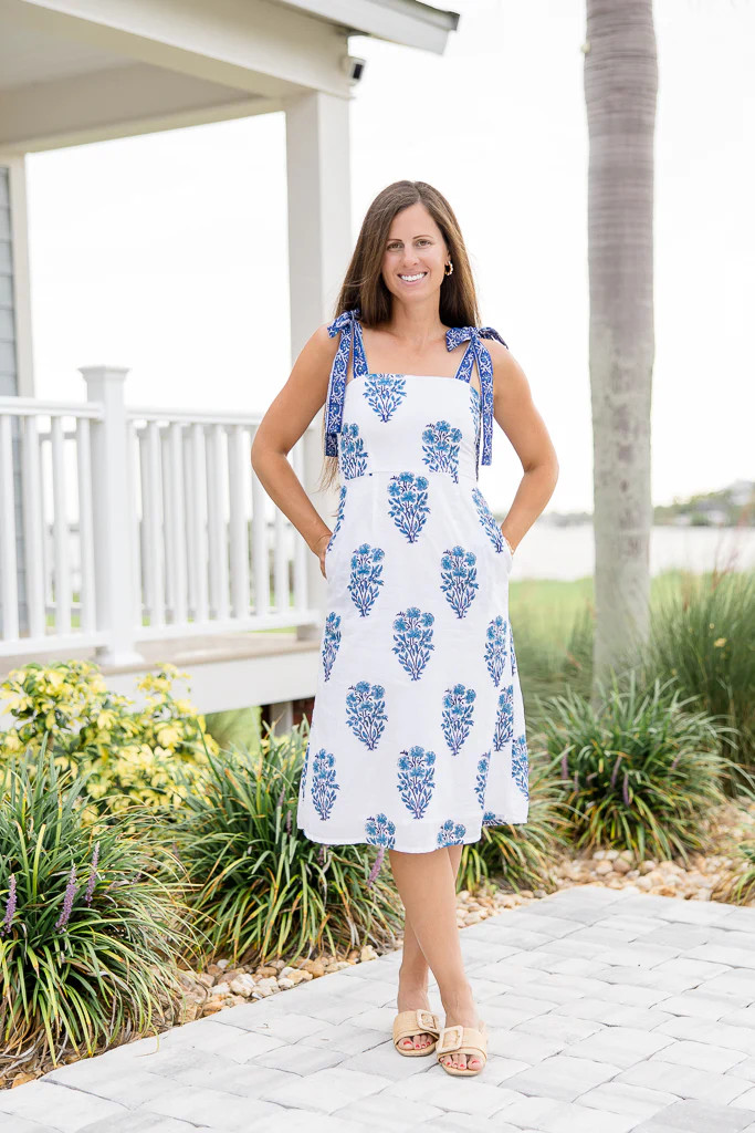 Charlotte Midi | Santorini Blue | The Coastal Crane